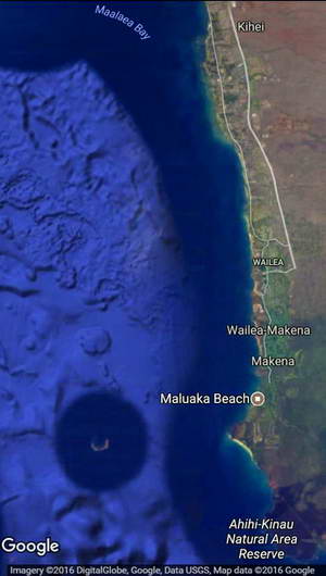 Map of Maui's South Shore