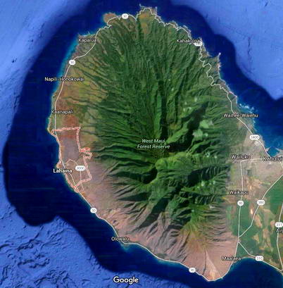 Maui Map From Google Earth